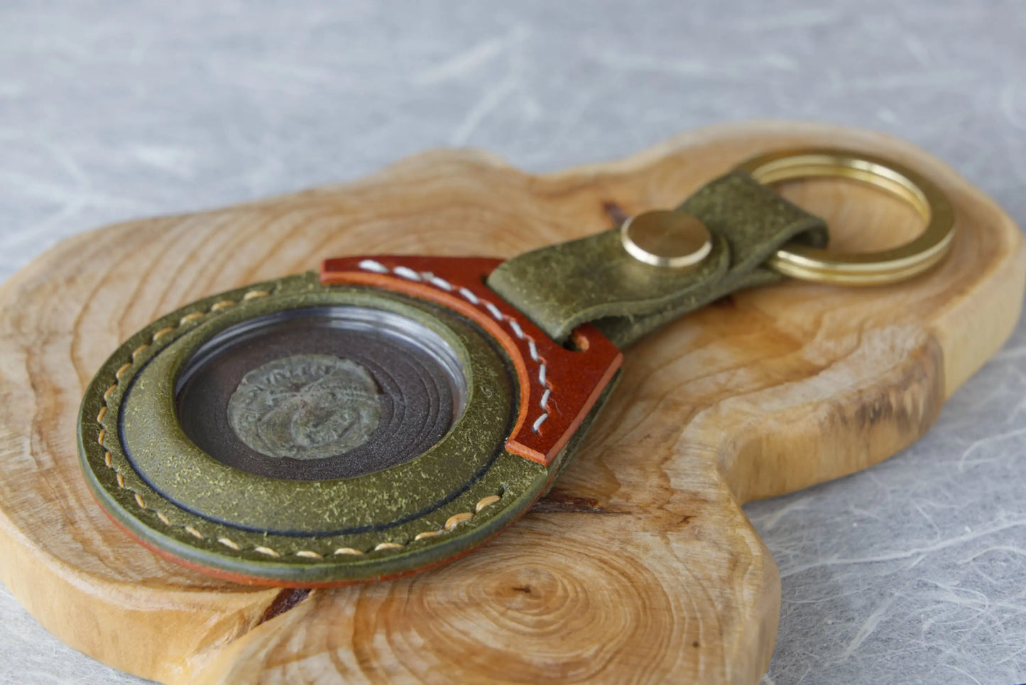 Rare Coin Keychain and Display Stand