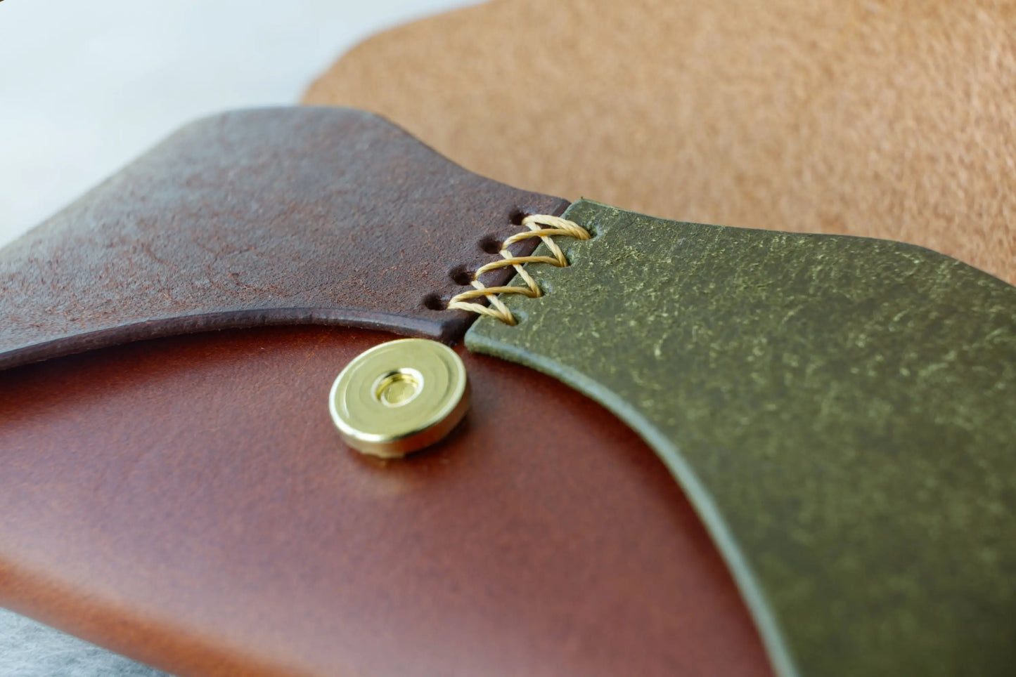 Tri-Colored Card Wallet