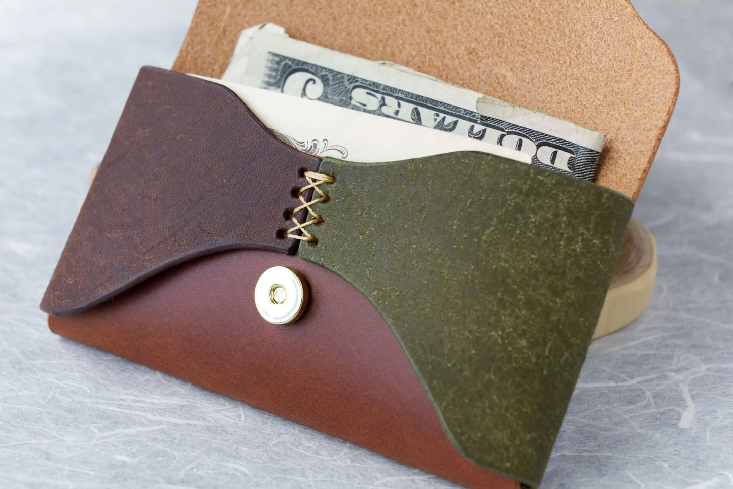 Tri-Colored Card Wallet