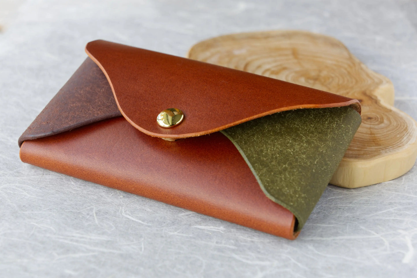 Tri-Colored Card Wallet